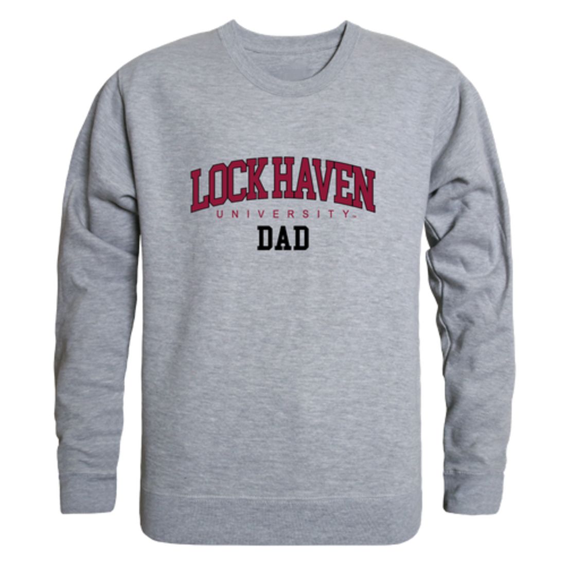 Lock Haven University Bald Eagles Dad Fleece Crewneck Pullover Sweatshirt