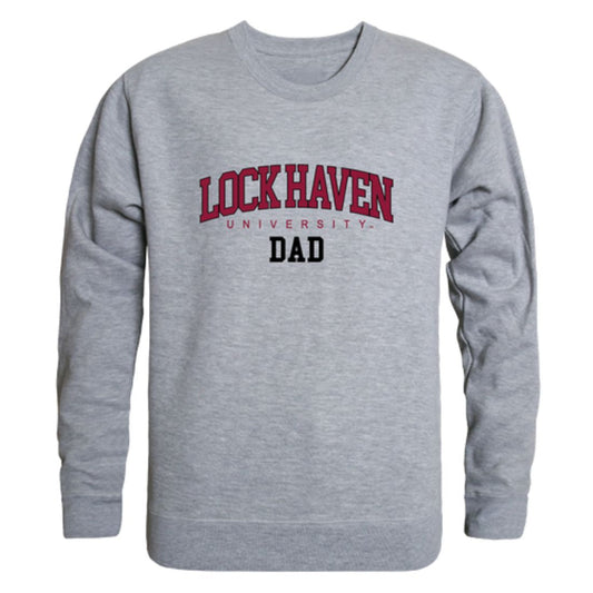 Lock Haven University Bald Eagles Dad Fleece Crewneck Pullover Sweatshirt