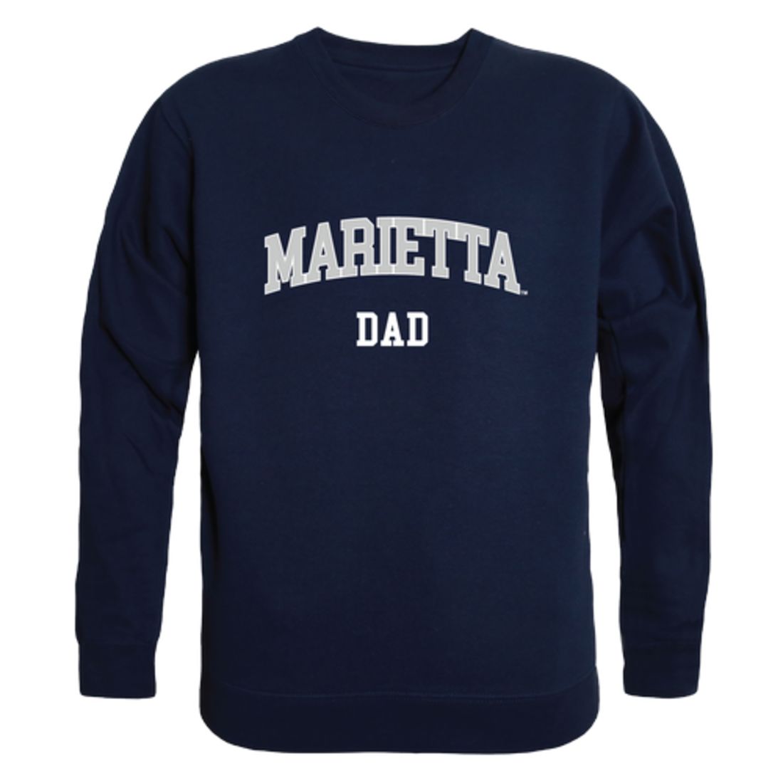 Marietta College Pioneers Dad Fleece Crewneck Pullover Sweatshirt