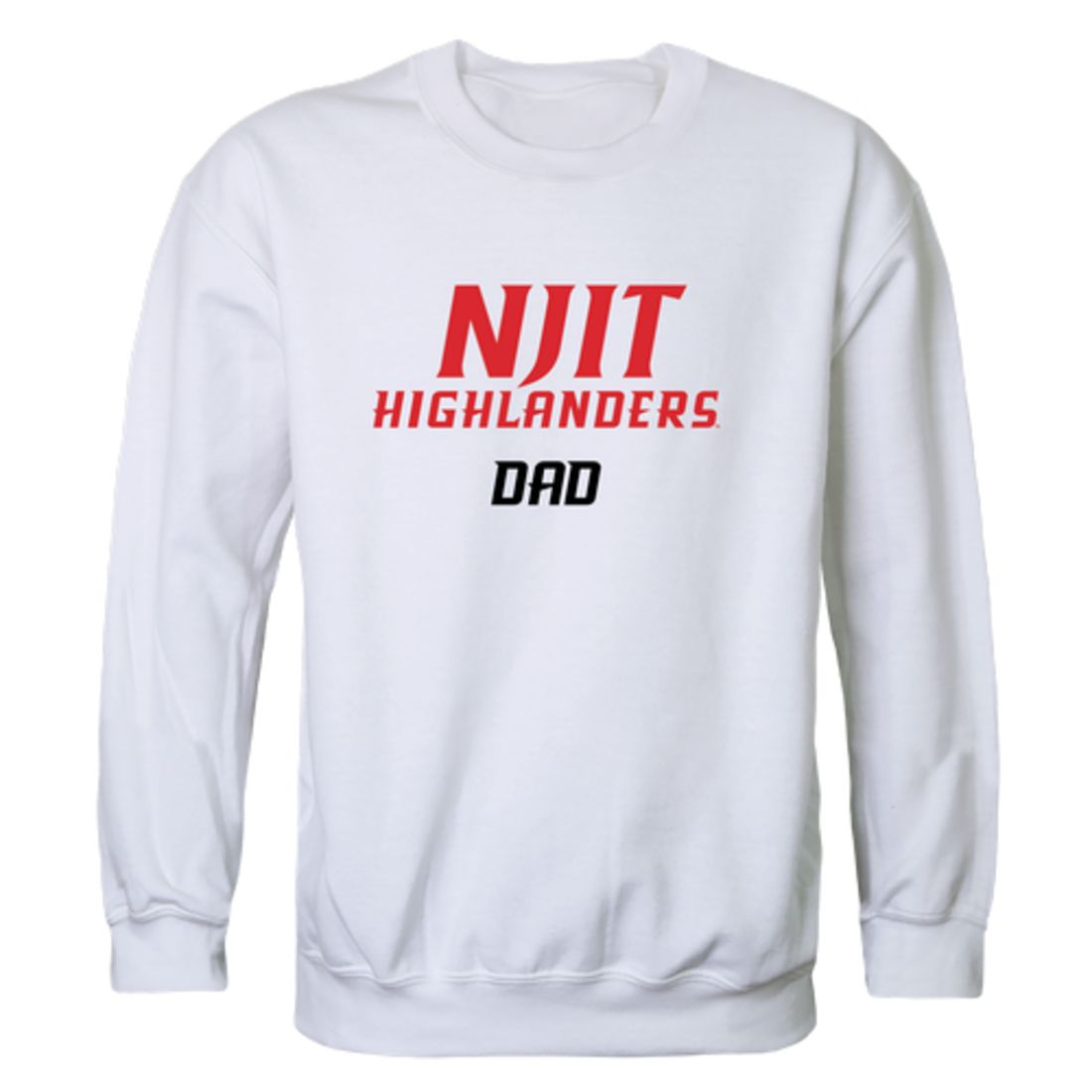 New Jersey Institute of Technology Highlanders Dad Fleece Crewneck Pullover Sweatshirt