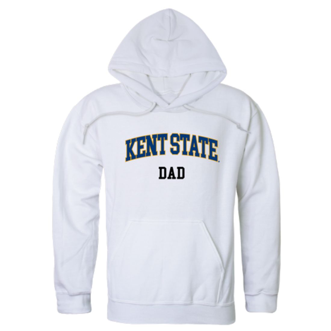 KSU Kent State University The Golden Flashes Dad Fleece Hoodie Sweatshirts Heather Grey