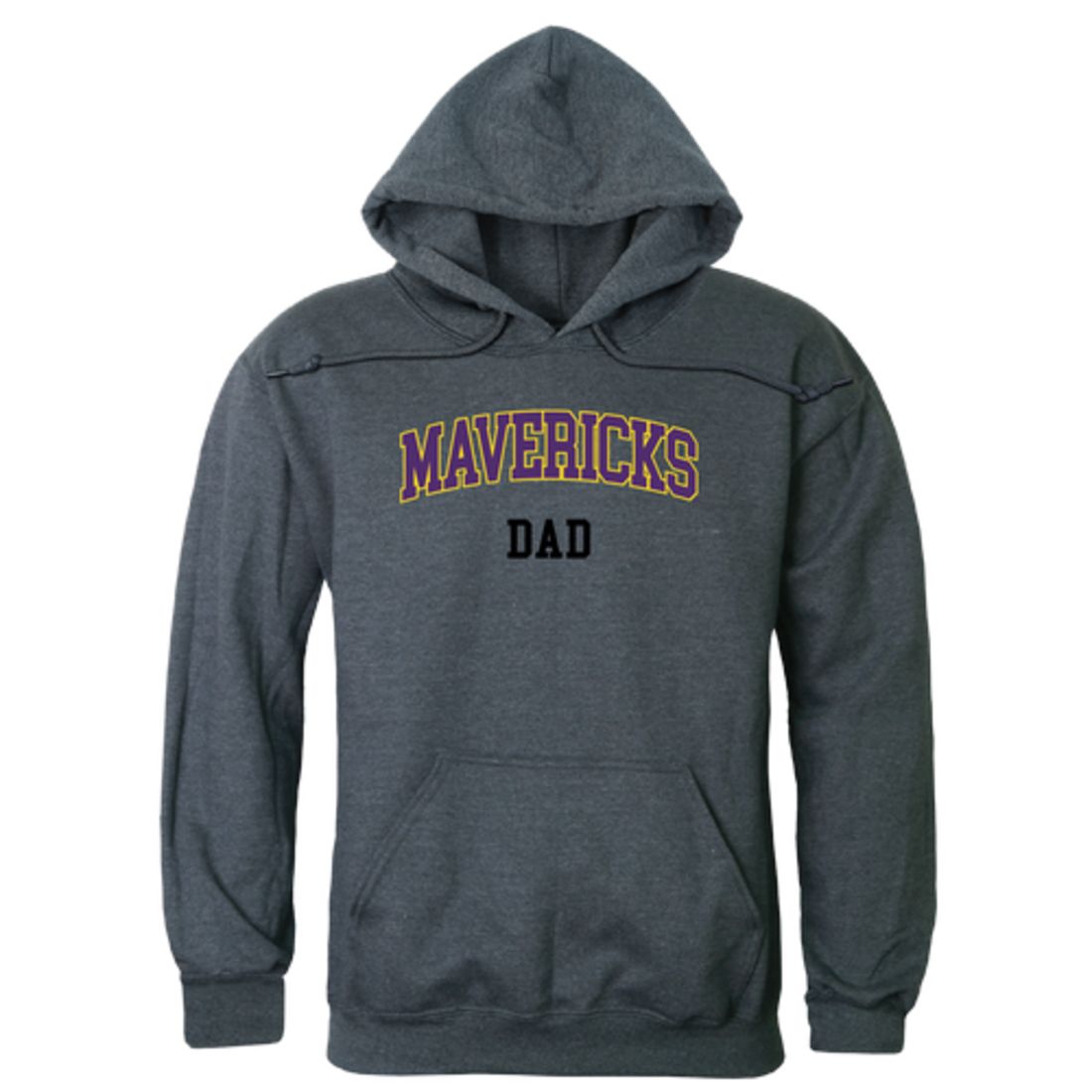 MNSU Minnesota State University Mankato Mavericks Dad Fleece Hoodie Sweatshirts Heather Charcoal