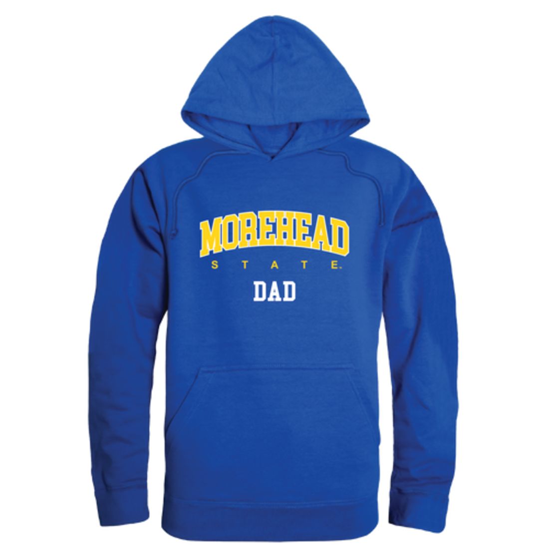 MSU Morehead State University Eagles Dad Fleece Hoodie Sweatshirts Heather Grey