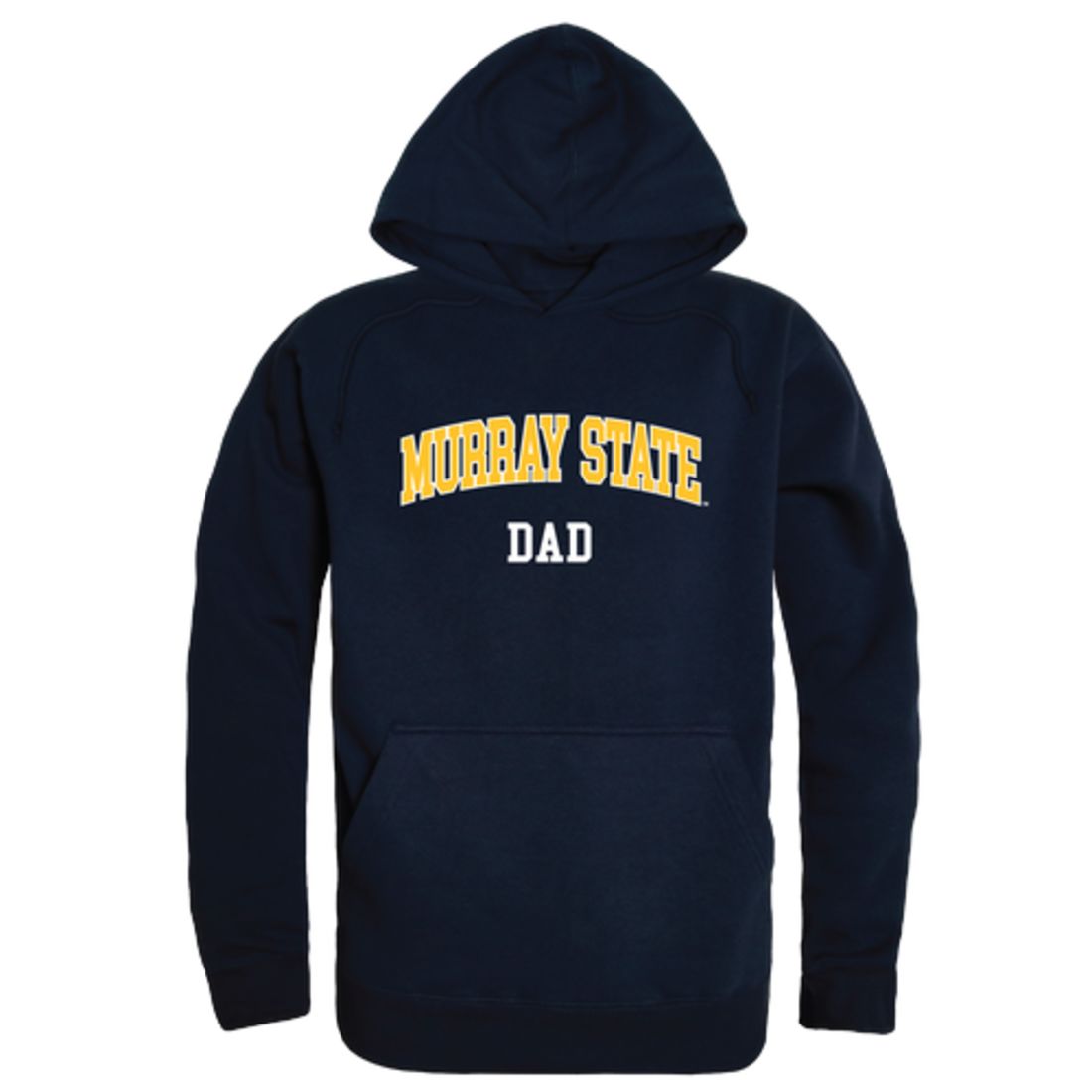 MSU Murray State University Racers Dad Fleece Hoodie Sweatshirts Heather Grey