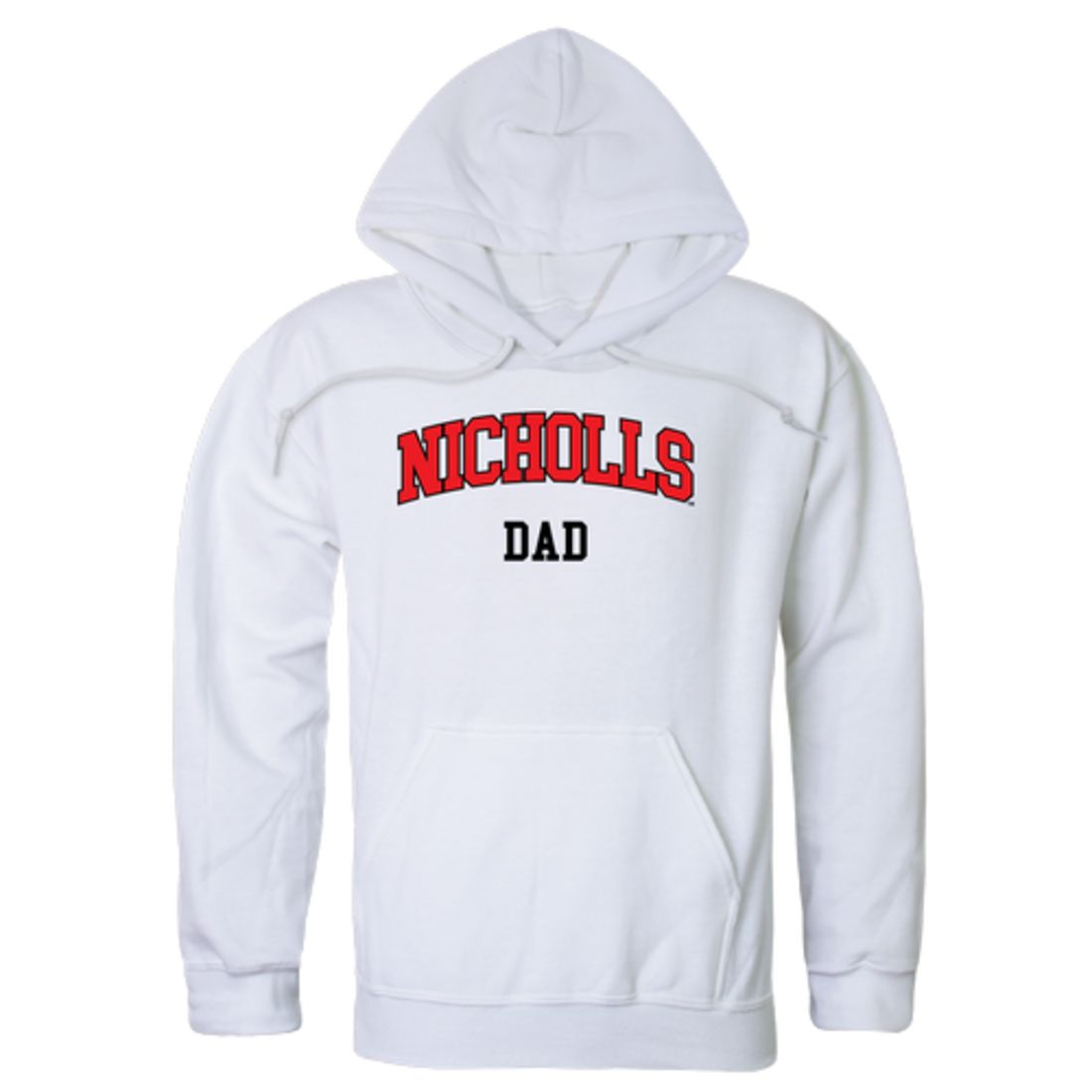 Nicholls State University Colonels Dad Fleece Hoodie Sweatshirts Heather Grey