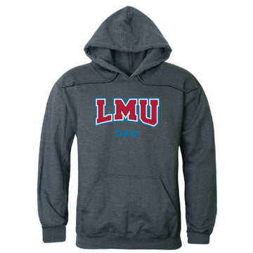 LMU Loyola Marymount University Lions Dad Fleece Hoodie Sweatshirts Heather Charcoal
