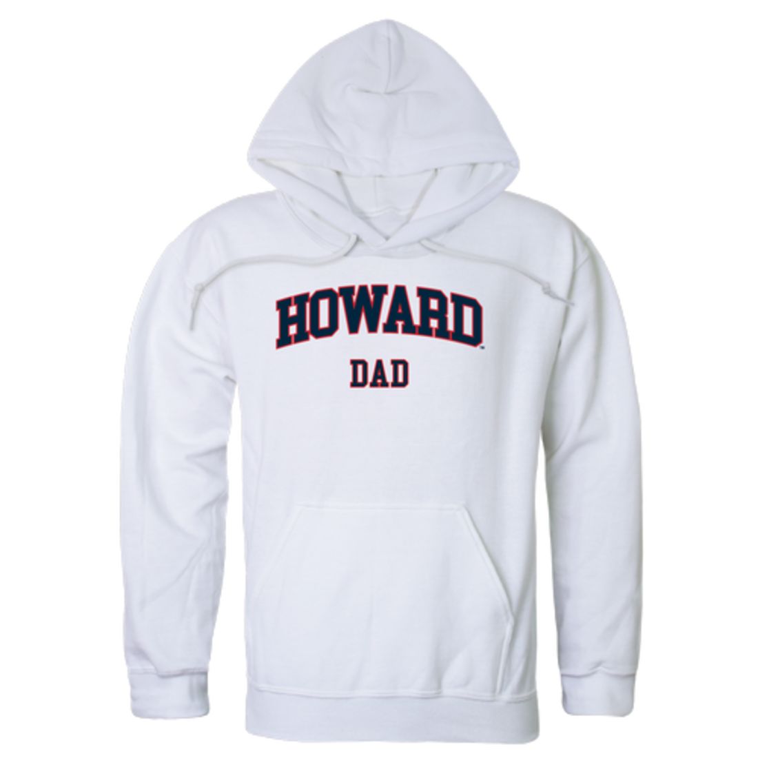Howard University Bison Dad Fleece Hoodie Sweatshirts Heather Grey