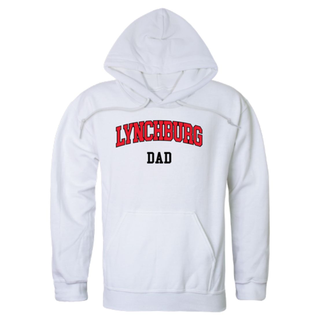 Lynchburg College Hornets Dad Fleece Hoodie Sweatshirts Heather Grey