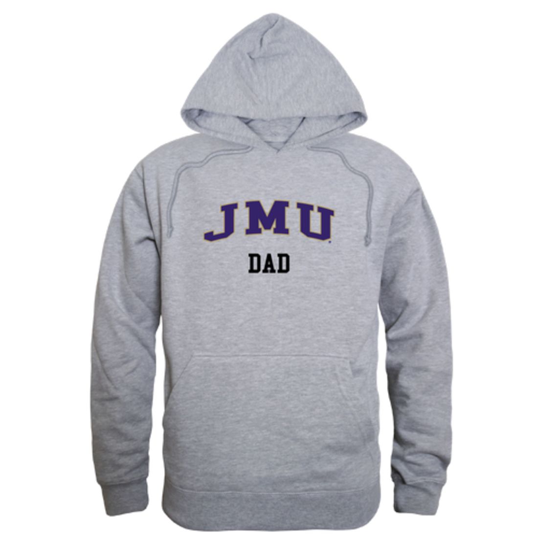 JMU James Madison University Dukes Dad Fleece Hoodie Sweatshirts Heather Charcoal