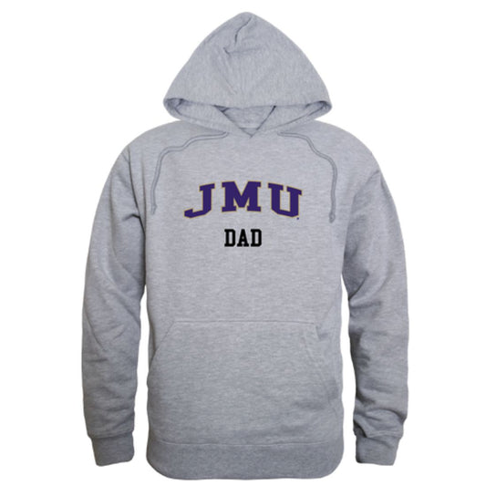 JMU James Madison University Dukes Dad Fleece Hoodie Sweatshirts Heather Charcoal