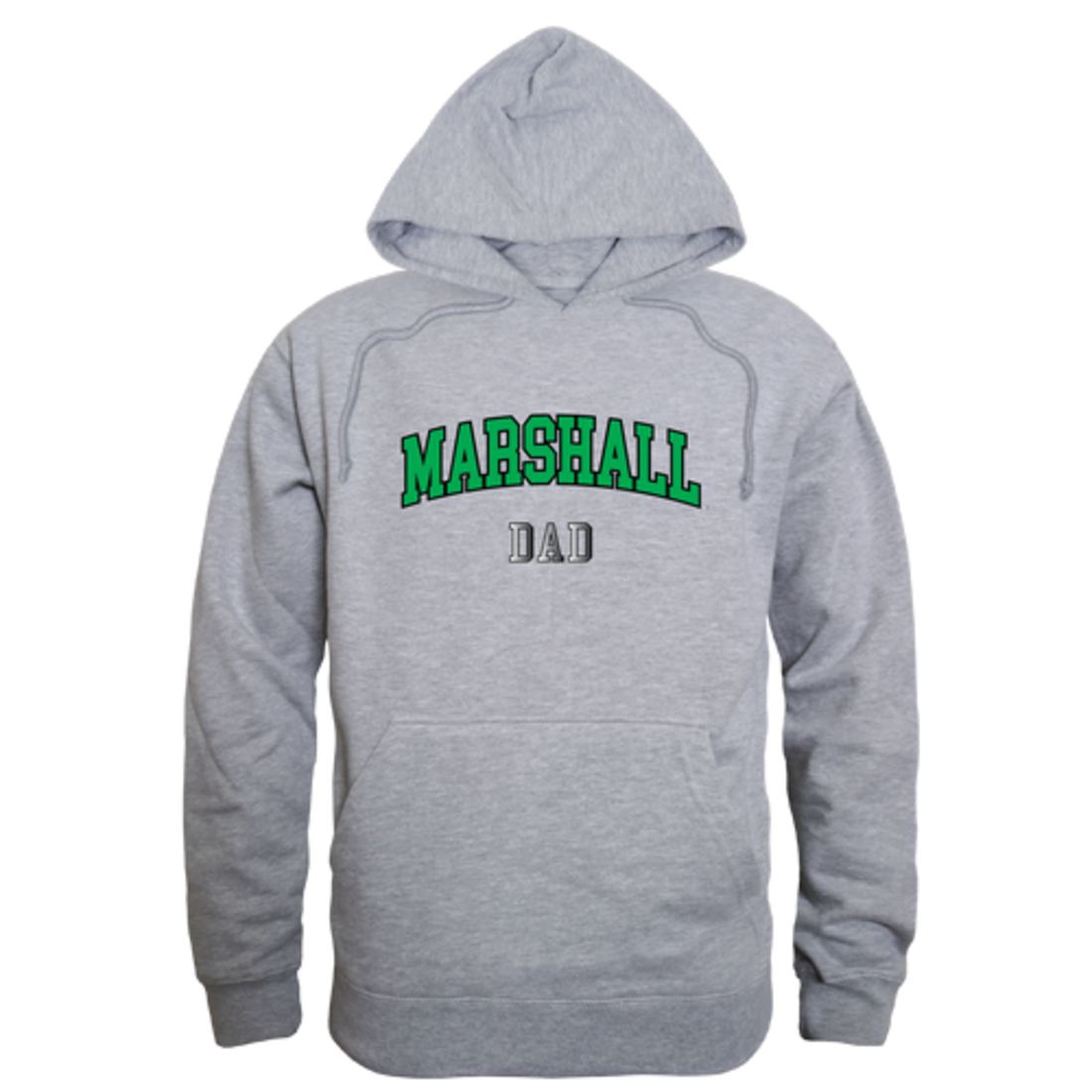 Marshall University Thundering Herd Dad Fleece Hoodie Sweatshirts Heather Charcoal