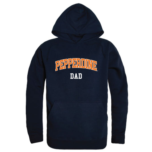 Pepperdine University Waves Dad Fleece Hoodie Sweatshirts Heather Grey