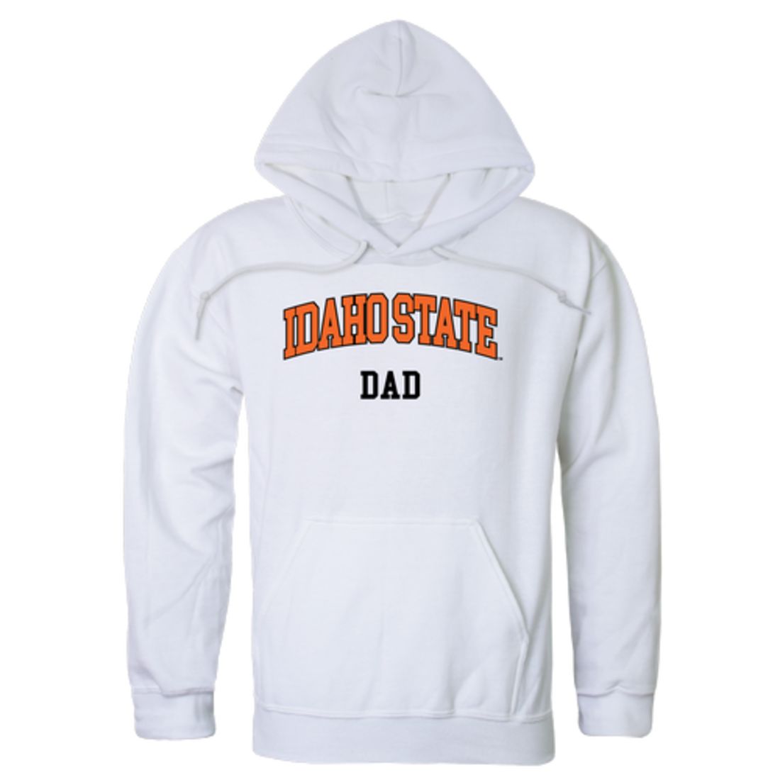ISU Idaho State University Bengals Dad Fleece Hoodie Sweatshirts Heather Charcoal
