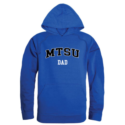 MTSU Middle Tennessee State University Blue Raiders Dad Fleece Hoodie Sweatshirts Heather Grey