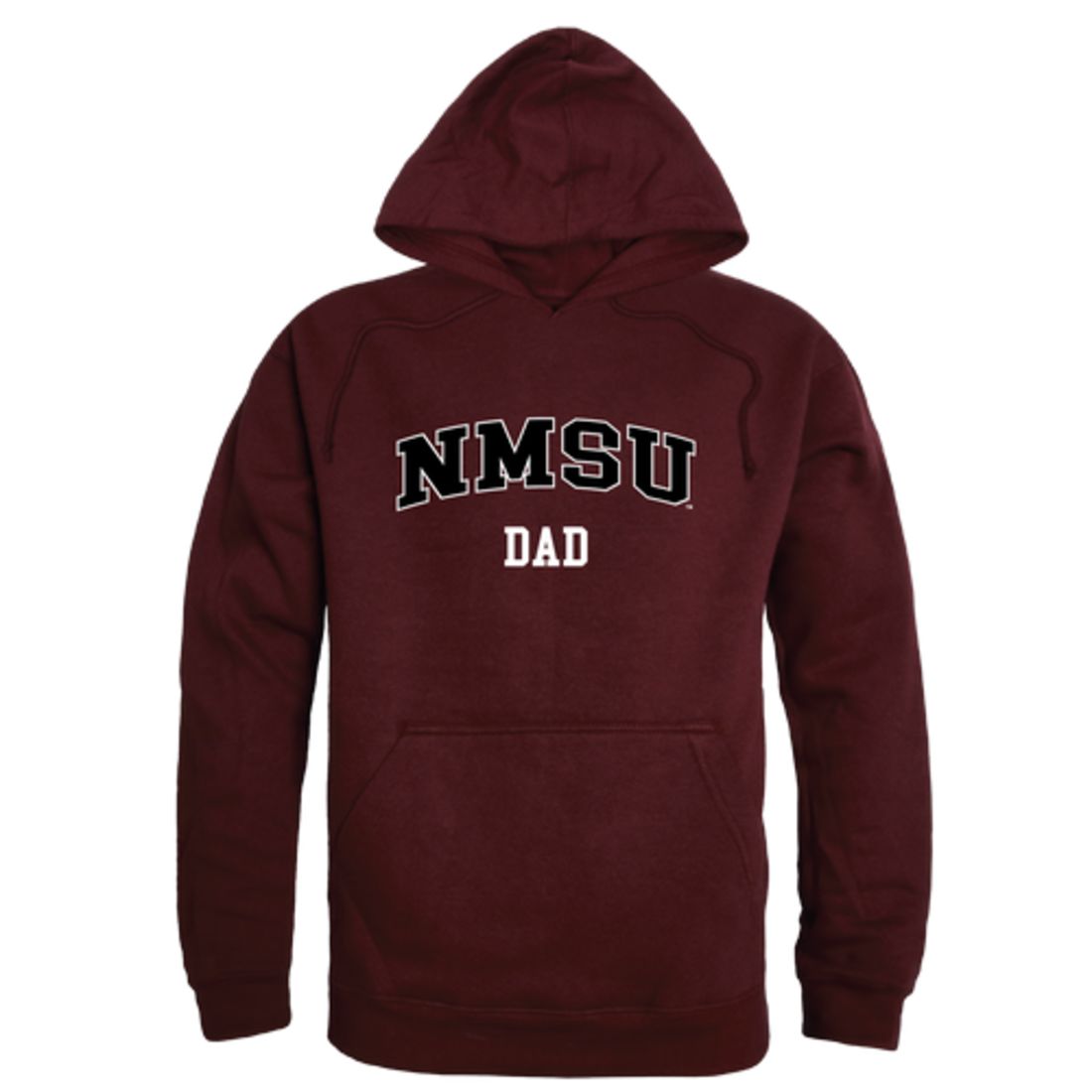 NMSU New Mexico State University Aggies Dad Fleece Hoodie Sweatshirts Heather Grey