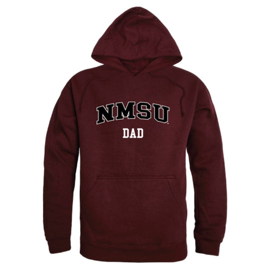 NMSU New Mexico State University Aggies Dad Fleece Hoodie Sweatshirts Heather Grey