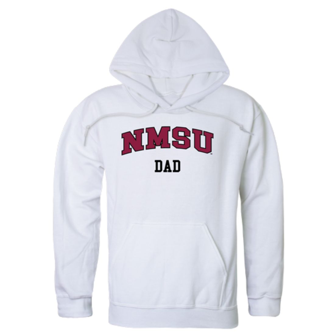 NMSU New Mexico State University Aggies Dad Fleece Hoodie Sweatshirts Heather Grey
