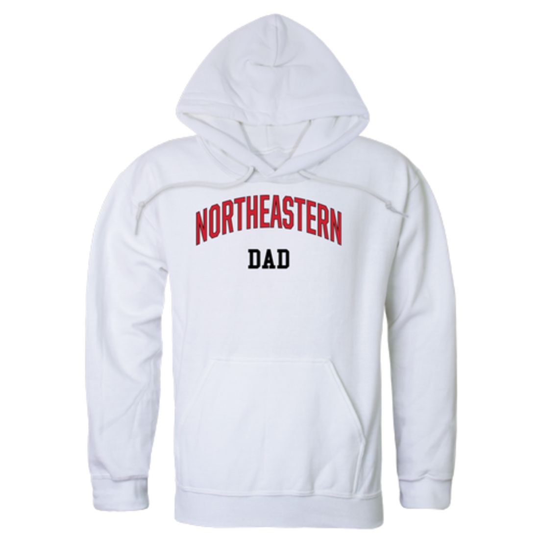 Northeastern University Huskies Dad Fleece Hoodie Sweatshirts Heather Grey