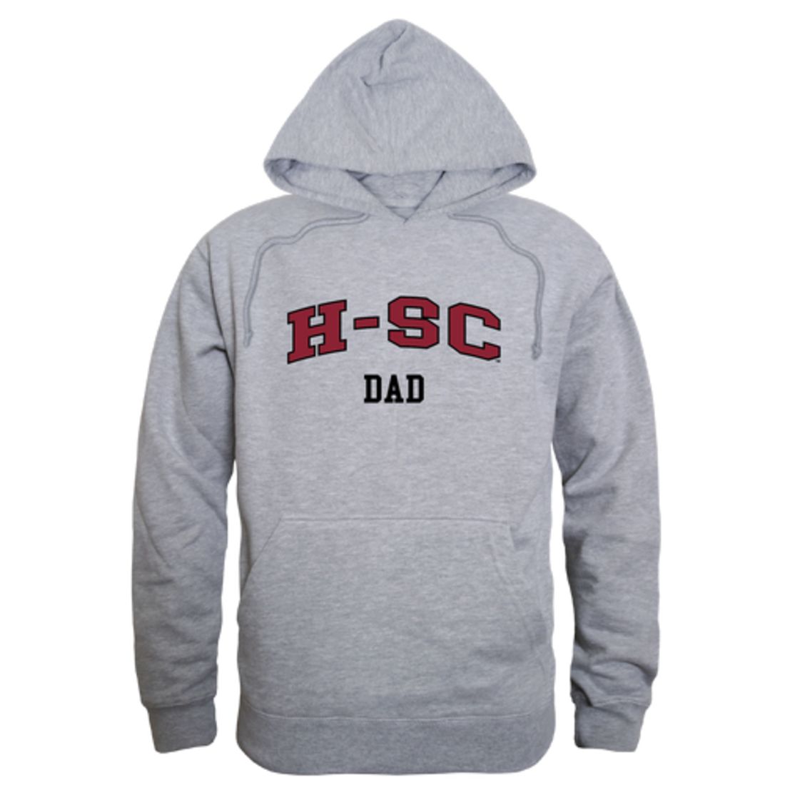 HSC Hampden-Sydney College Tigers Dad Fleece Hoodie Sweatshirts Heather Grey