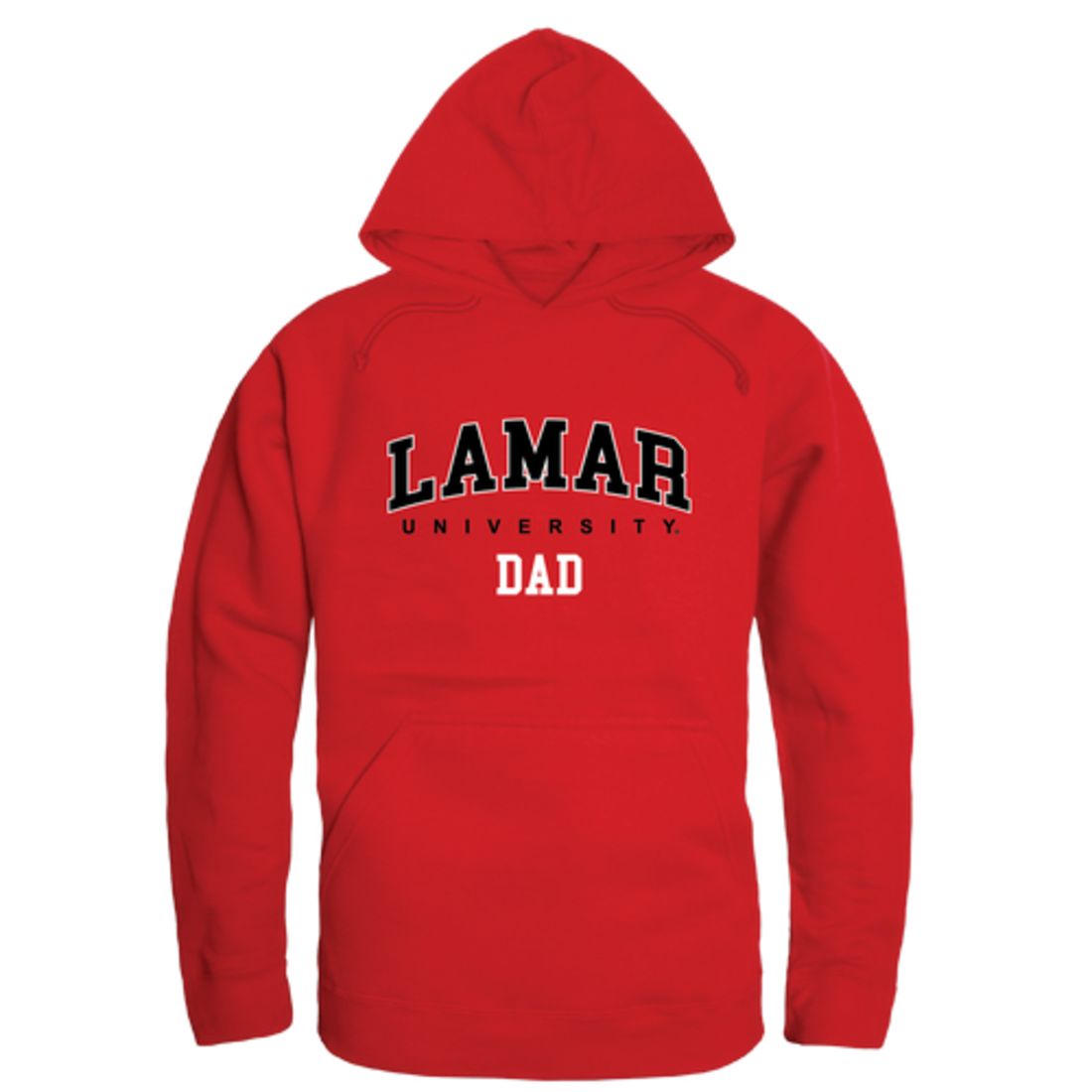 Lamar University Cardinals Dad Fleece Hoodie Sweatshirts Heather Grey