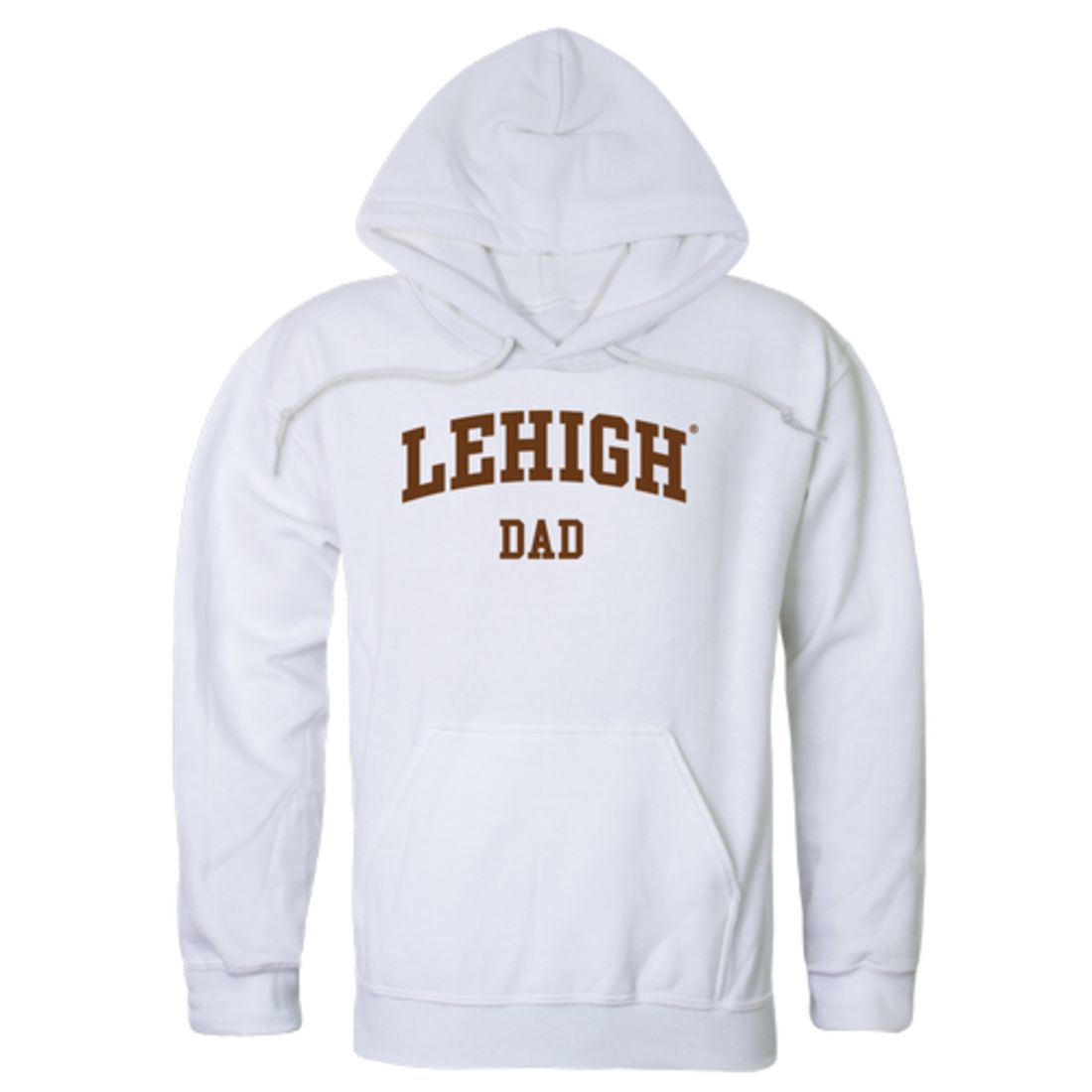 Lehigh University Mountain Hawks Dad Fleece Hoodie Sweatshirts Heather Grey