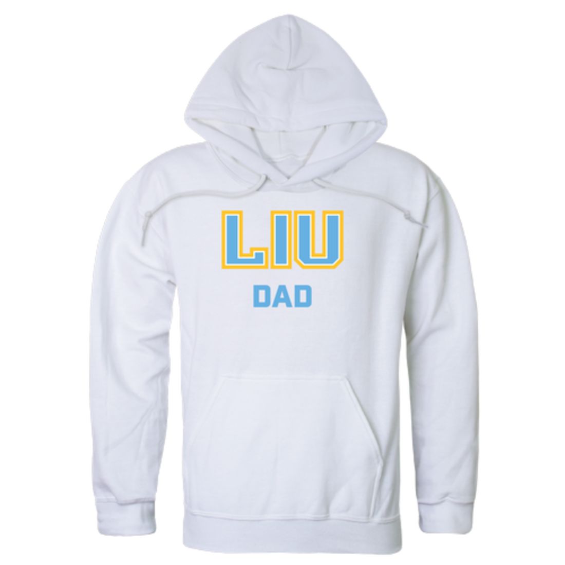 LIU Long Island University Post Pioneers Dad Fleece Hoodie Sweatshirts Heather Charcoal
