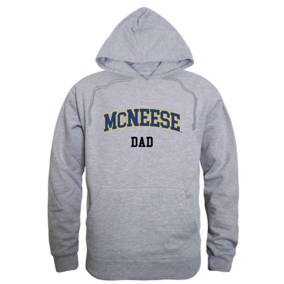 McNeese State University Cowboys and Cowgirls Dad Fleece Hoodie Sweatshirts Heather Grey