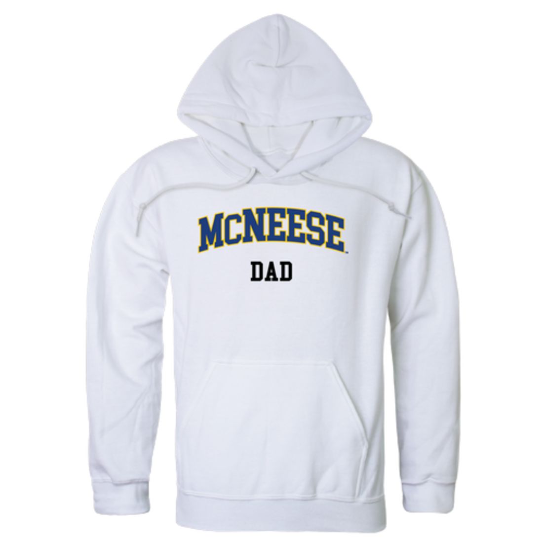 McNeese State University Cowboys and Cowgirls Dad Fleece Hoodie Sweatshirts Heather Grey