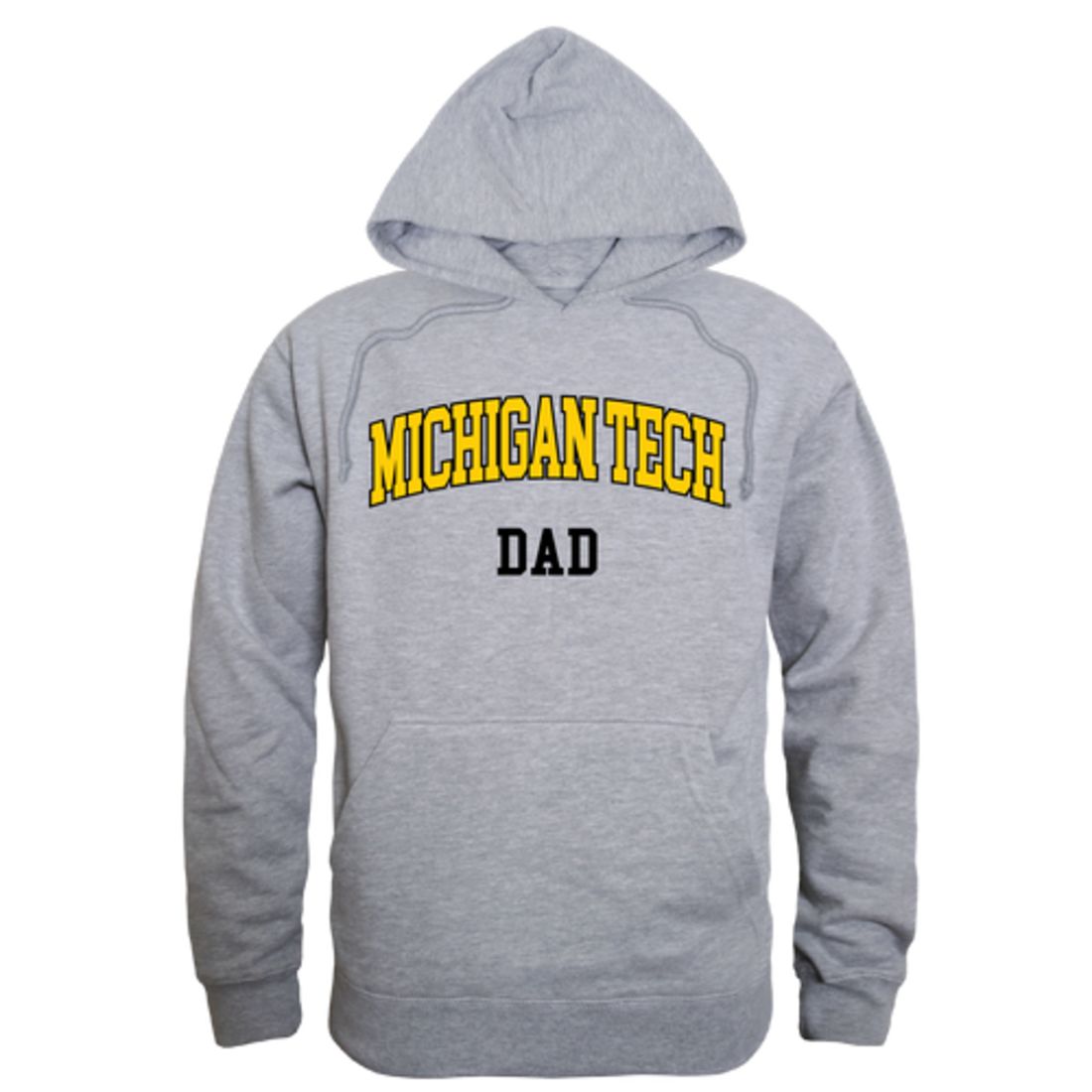 Michigan Technological University Huskies Dad Fleece Hoodie Sweatshirts Black