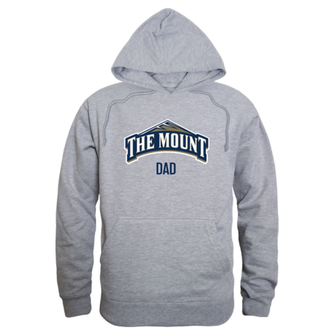 Mount St Marys University Mountaineers Mountaineers Mountaineers Dad Fleece Hoodie Sweatshirts Heather Grey