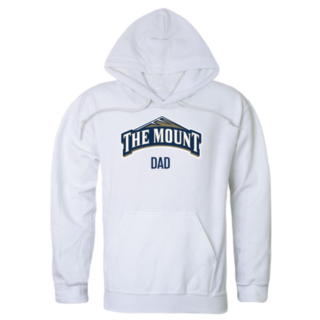 Mount St Marys University Mountaineers Mountaineers Mountaineers Dad Fleece Hoodie Sweatshirts Heather Grey