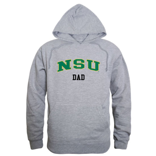 NSU Norfolk State University Spartans Dad Fleece Hoodie Sweatshirts Heather Charcoal