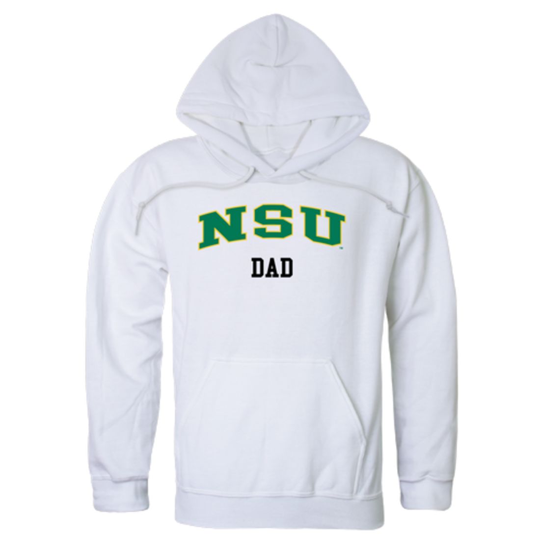 NSU Norfolk State University Spartans Dad Fleece Hoodie Sweatshirts Heather Charcoal