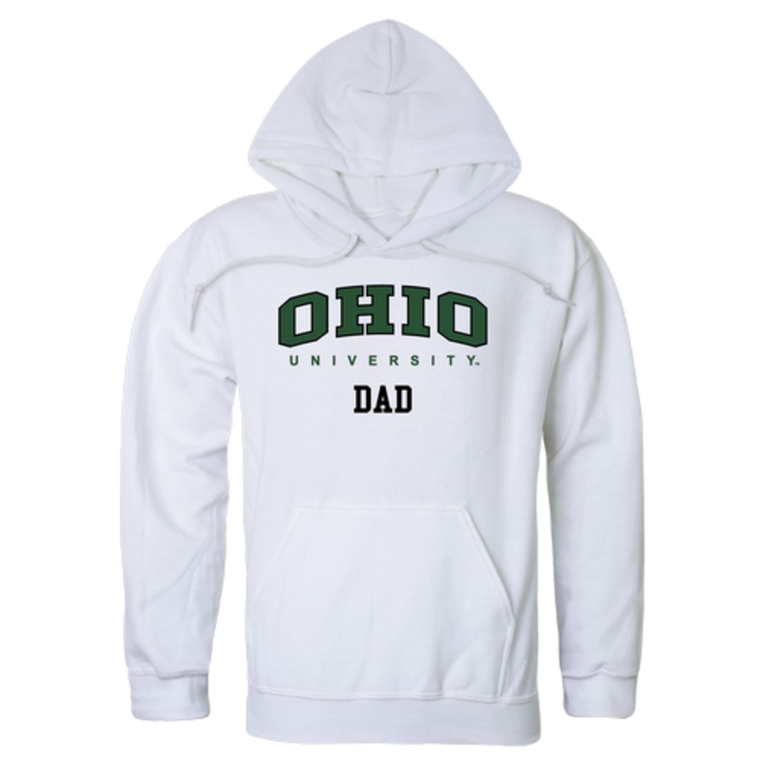 Ohio University Bobcats Dad Fleece Hoodie Sweatshirts Forest