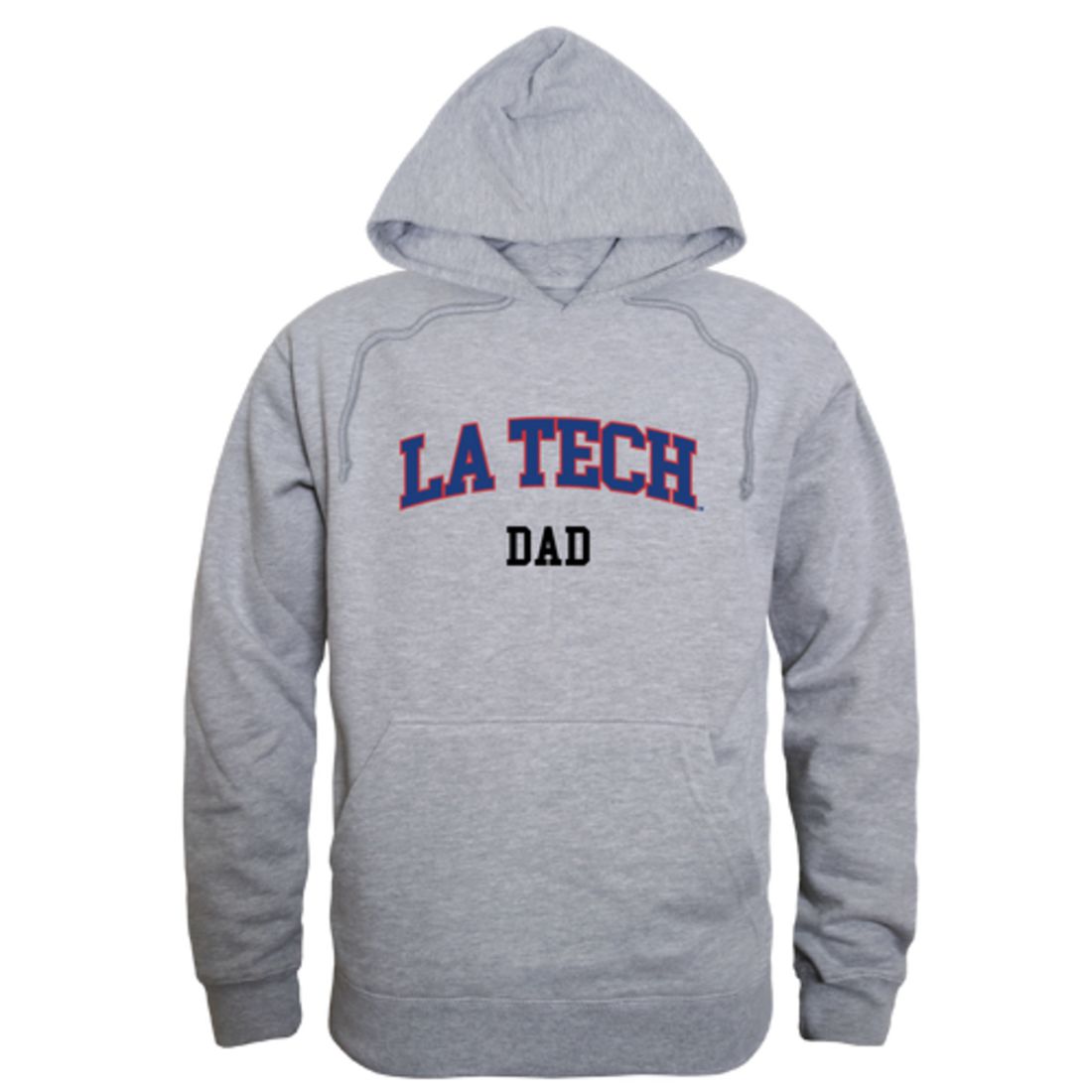 Louisiana Tech University Bulldogs Dad Fleece Hoodie Sweatshirts Heather Grey