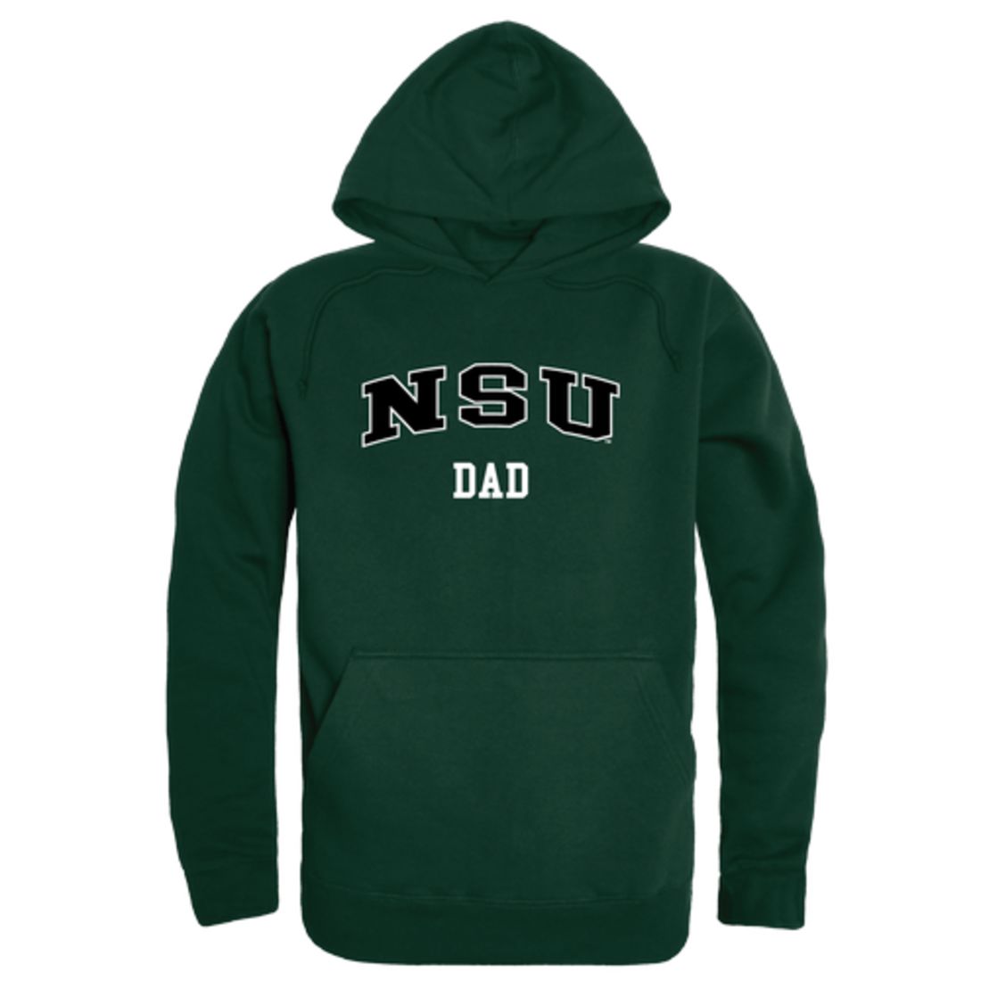 NSU Northeastern State University RiverHawks Dad Fleece Hoodie Sweatshirts Forest