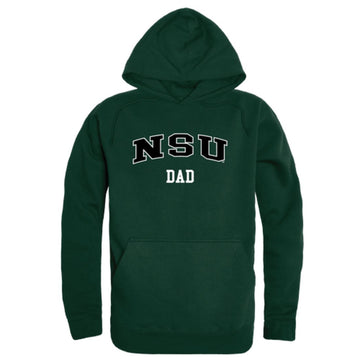 NSU Northeastern State University RiverHawks Dad Fleece Hoodie Sweatshirts Forest