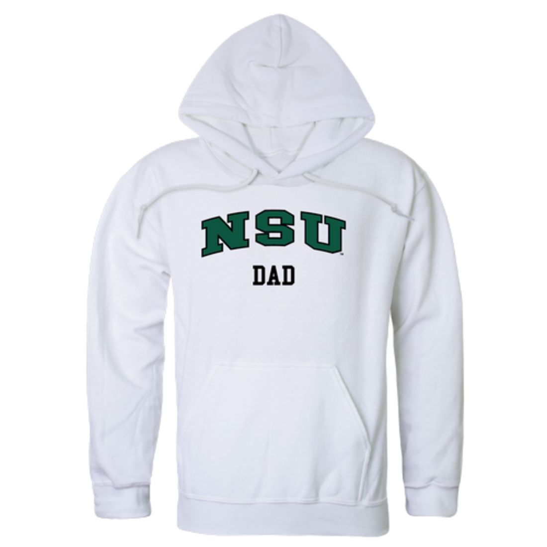 NSU Northeastern State University RiverHawks Dad Fleece Hoodie Sweatshirts Forest