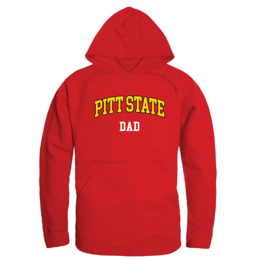 Pittsburg State University Gorillas Dad Fleece Hoodie Sweatshirts Heather Grey