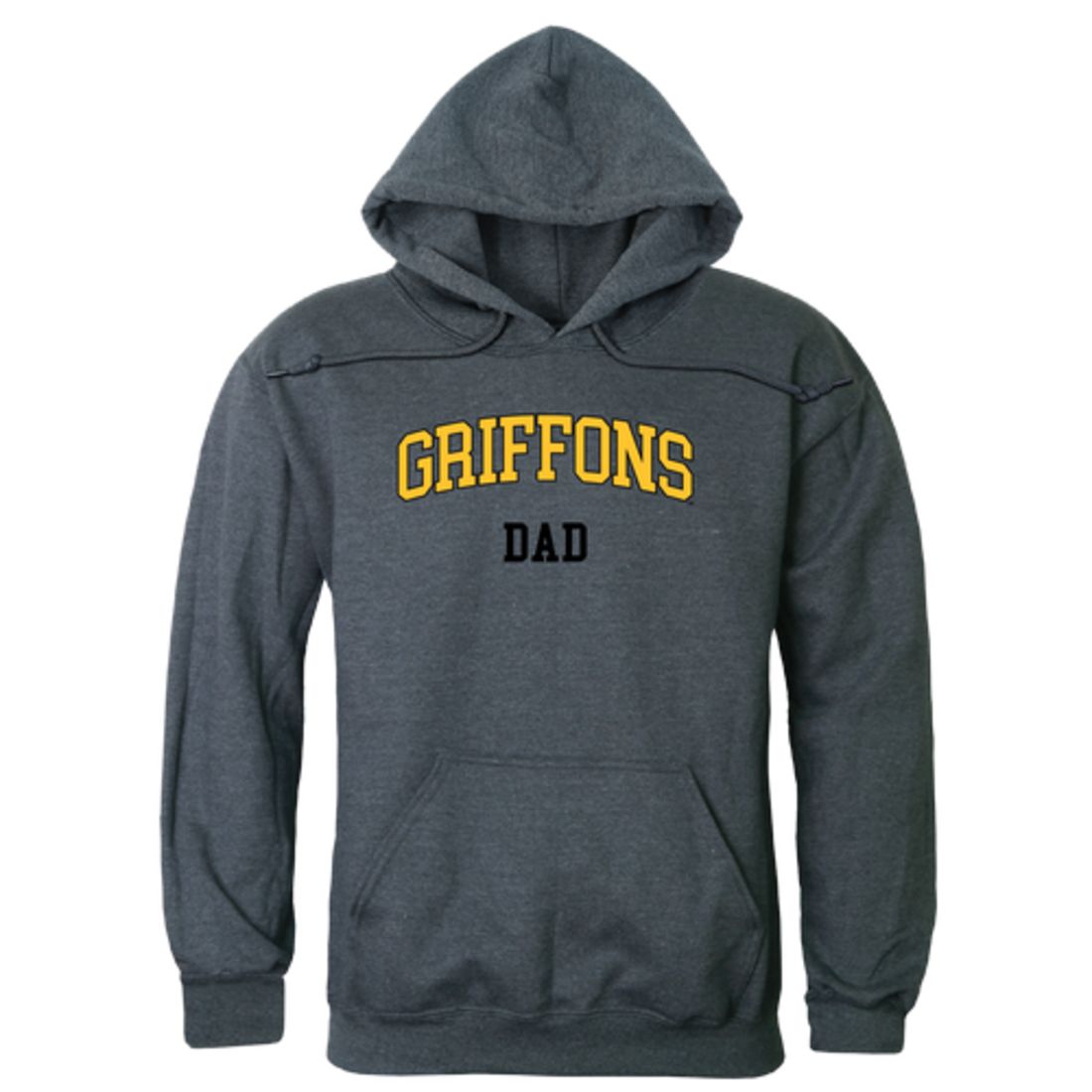 MWSU Missouri Western State University Griffons Dad Fleece Hoodie Sweatshirts Heather Charcoal