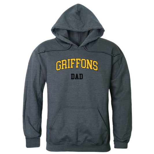 MWSU Missouri Western State University Griffons Dad Fleece Hoodie Sweatshirts Heather Charcoal