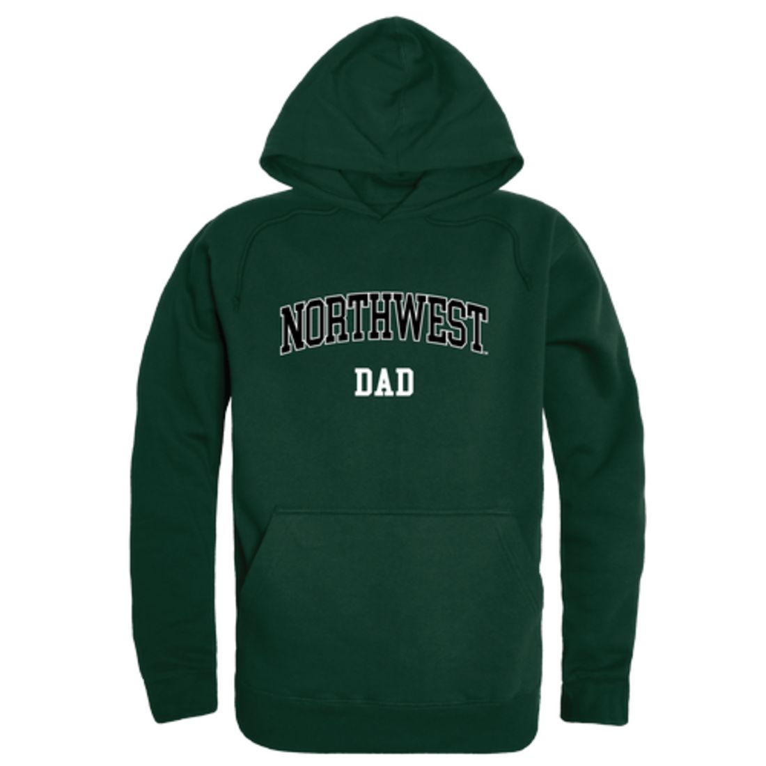 NW Northwest Missouri State University Bearcat Dad Fleece Hoodie Sweatshirts Forest
