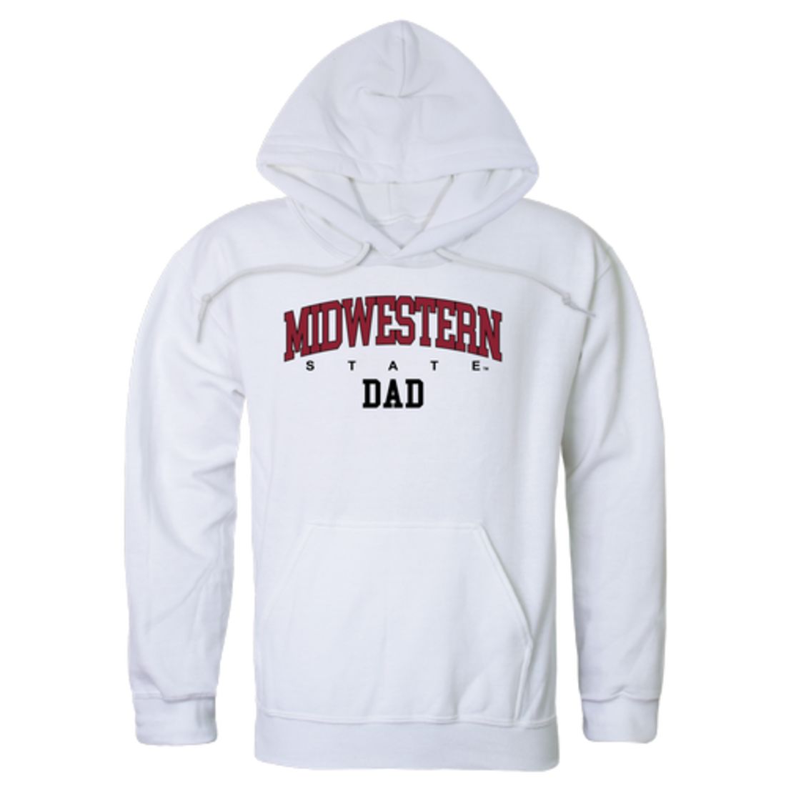 Midwestern State University Mustangs Dad Fleece Hoodie Sweatshirts