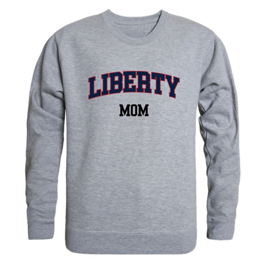 Liberty University Flames Mom Fleece Crewneck Pullover Sweatshirt