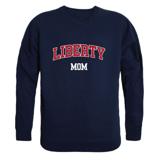 Liberty University Flames Mom Fleece Crewneck Pullover Sweatshirt