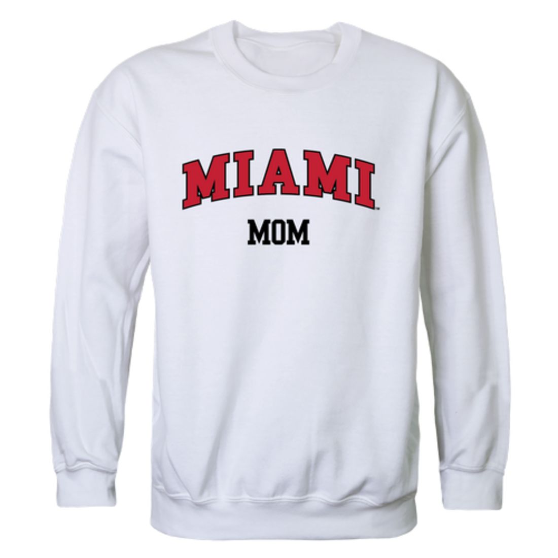 Miami University RedHawks Mom Fleece Crewneck Pullover Sweatshirt