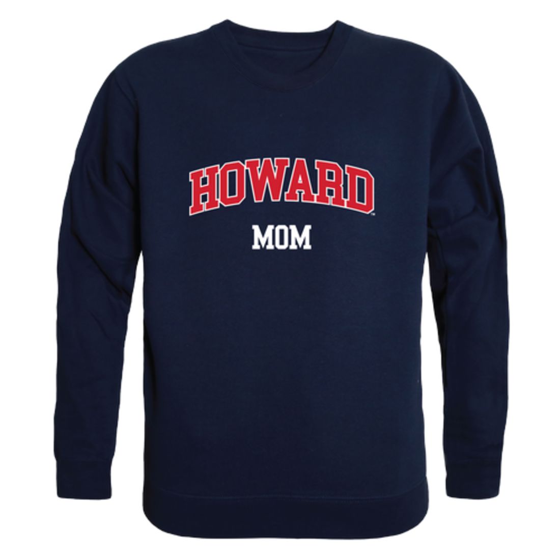Howard University Bison Mom Fleece Crewneck Pullover Sweatshirt