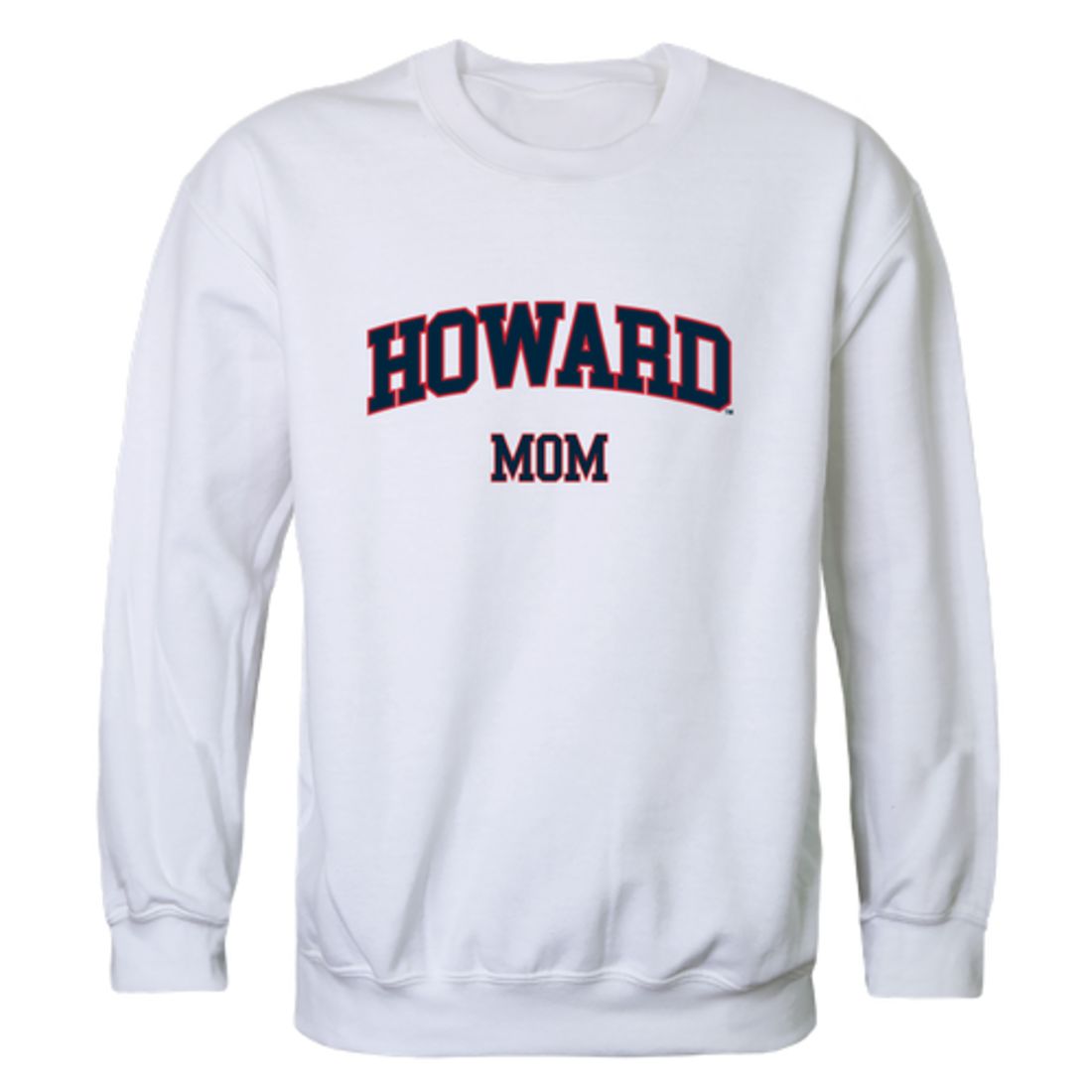 Howard University Bison Mom Fleece Crewneck Pullover Sweatshirt