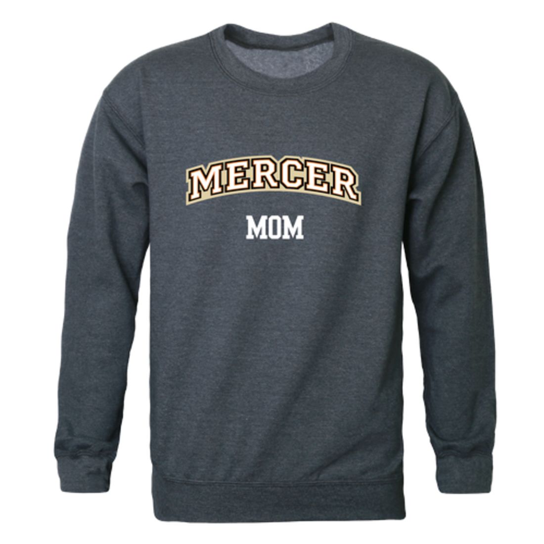 Mercer University Bears Mom Fleece Crewneck Pullover Sweatshirt