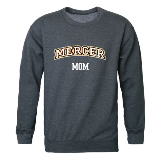 Mercer University Bears Mom Fleece Crewneck Pullover Sweatshirt